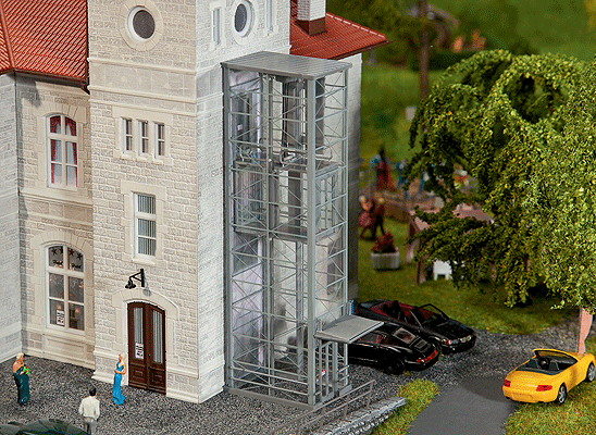 Modern Elevators -- Kit - 1 Each Tall (For Structures) & Short (Top of Underground Shaft)