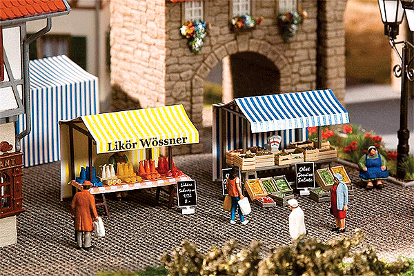 Farmers Market Sales Tents - Kit (Plastic) -- 1 Each Liquor & Fruit Stand Tents w/Accessories