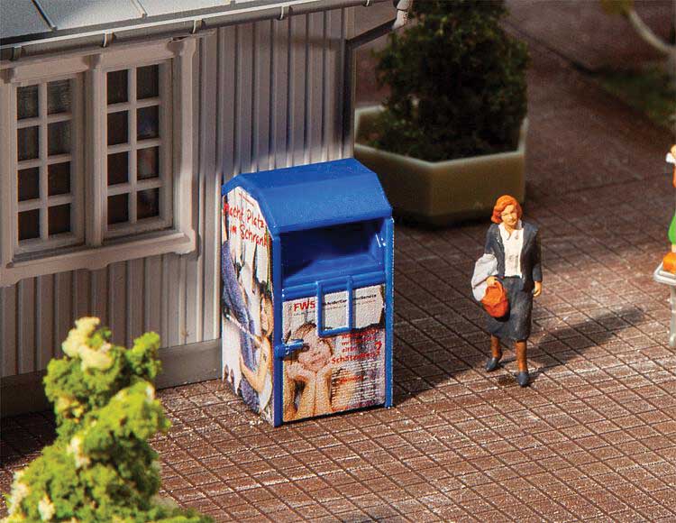 Old Clothes Donation Box -- Blue