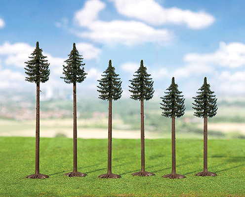 Premium Trees -- Spruce 7-1/8 to 9" 18 to 23cm pkg(6)