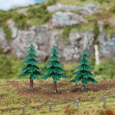 Fir Trees -- 2" 5cm pkg(3)