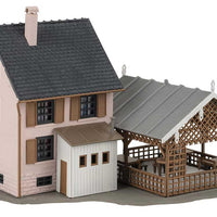Sawmill Building Set -- Kit Includes Sawmill, House, Inn/Beer Garden, Lumber Store