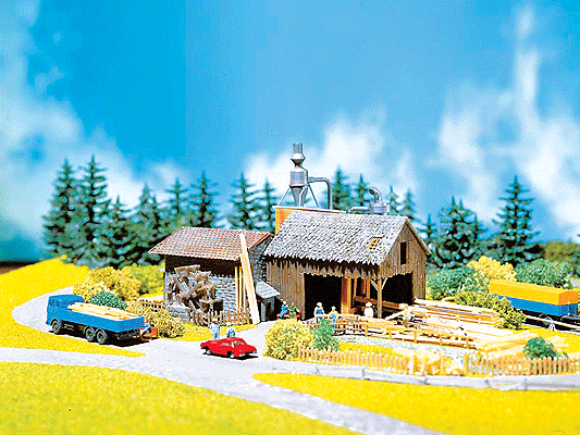 Old Time Sawmill -- 8-5/8 x 5" 22 x 13cm