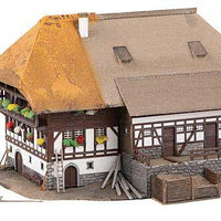 Black Forest Farm with Straw Roof -- Kit - 5-13/16 x 6 x 3-9/16" 14.8 x 15.3 x 9cm