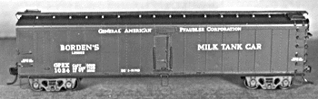50' GPEX Steel Milk Car w/Round Floor (Resin Kit) -- Borden's w/Roman Lettering
