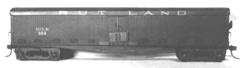 50' Wood Milk Car (Wide Letterboard, Steel Underframe) -- New York Central/Rutland, With Decals