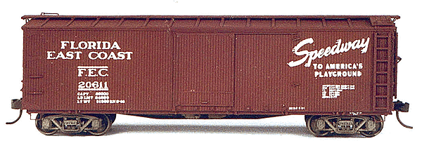 1924 ARA Ventilated Boxcar (Resin Kit w/One-Piece Body) -- Florida East Coast; Rebuilt to Insulated Box