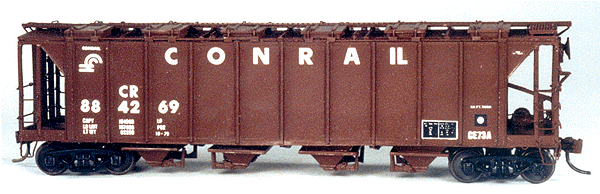 Dunmore Shops Covered Hopper -- Conrail (white)
