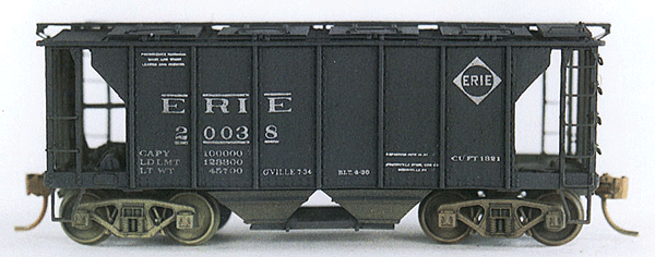 1321 Cubic Foot Covered Hopper (Resin Kit w/Decals) -- Erie Greenville