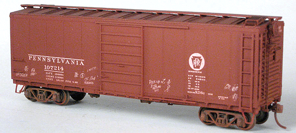 X26C Rebuilt USRA Boxcar (Resin Kit w/One-Piece Body) -- Pennsylvania Decals, Superior Doors