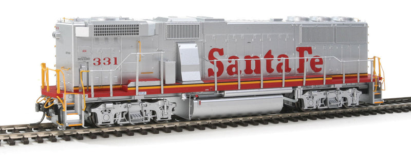 EMD GP60B - Standard DC -- Santa Fe #331 (Warbonnet; silver, red)