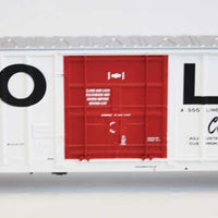 Soo Line-Built 7-Post Plug-Door Boxcar - Ready to Run -- Soo Line #18524 (white, red, black, Billboard Lettering, Colormark)