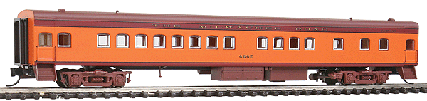 Milwaukee Road 1935-Built Bunk Coach - Ready to Run -- Milwaukee Road #4446 (orange, maroon, brown Roof)