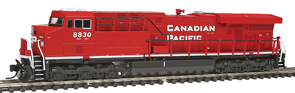Diesel GE ES44AC w/Low Numberboards, Hi-Ad Trucks - Standard DC -- Canadian Pacific #8830 (red, No Beaver Logo)