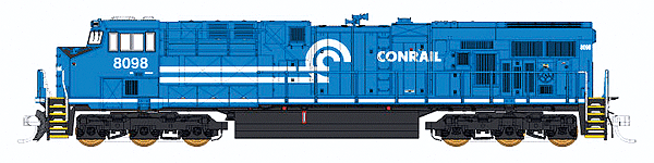 GE ES44AC - Standard DC -- Norfolk Southern #8098 (Conrail Heritage Scheme; blue, white)