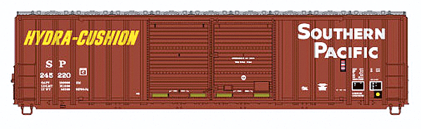 FMC 5283 50' Double-Door Boxcar - Ready to Run -- Southern Pacific #244930 (Boxcar Red Hyrdra-Cushion)