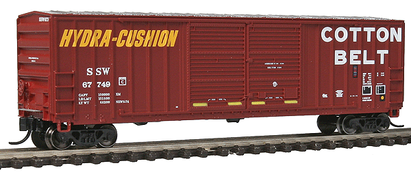 FMC 5283 50' Double-Door Boxcar - Ready to Run -- St. Louis South Westerm #67749 (Boxcar Red, Hydra-Cushion)