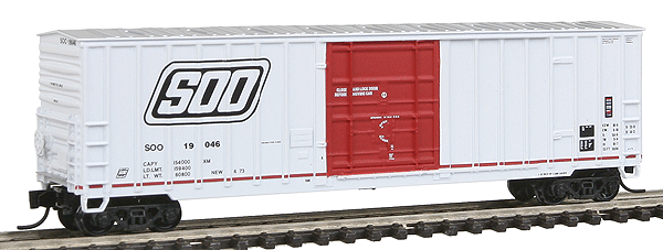 Soo Line 7 Post Boxcar -- Soo Line #4 (Parallelagram Logo)