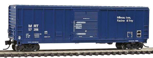 FMC 5344 Cubic Foot Single-Door Boxcar - Ready to Run -- Milwaukee, Racine & Troy #1 (Model Railroader Magazine Layout)