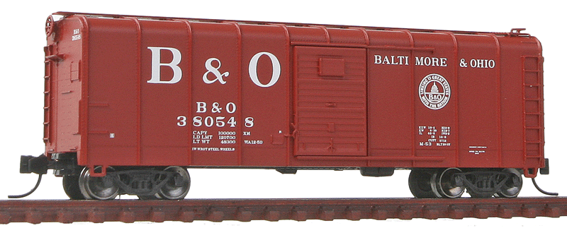 B&O Class M-53 Wagontop Boxcar w/Youngstown Doors - Ready to Run -- Baltimore & Ohio #380548 (Boxcar Red, Capitol Dome Logo)