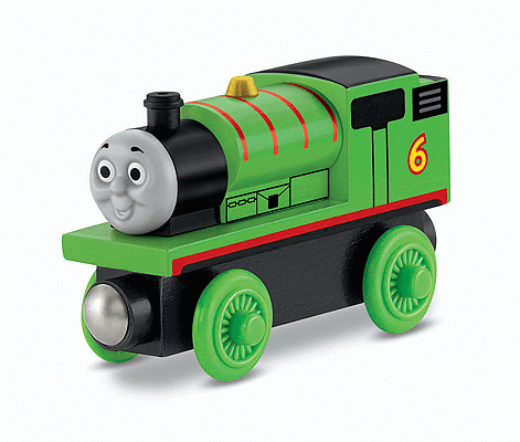 Percy the Small Steam Locomotive - Thomas & Friends(TM) Wooden Railway -- #6 (green)