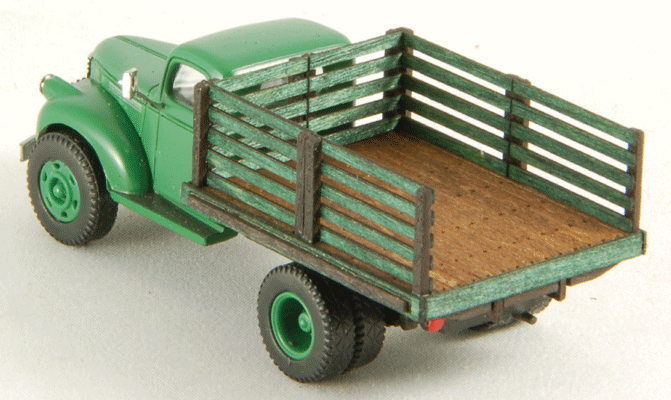 Stakebed Truck Body - Kit -- Fits Classic Metal Works 1941/46 Chevrolet Single-Tandem Semi Tractor