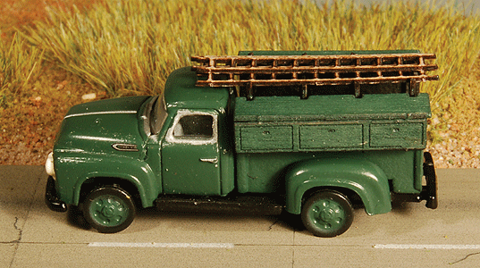Utility Truck Body - Kit (Laser-Cut Wood) -- Fits Classic Metal Works 1954 Ford F350 Pickup (sold separately)
