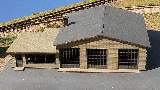 M&J Service Station - Kit (Laser-Cut Wood) -- 5-3/8 x 4-3/16 x 1-15/16"