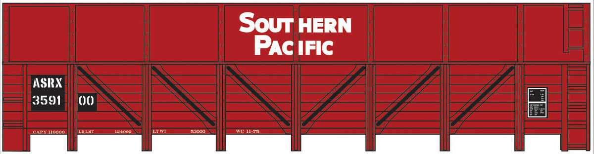 Railroad Decal Set -- American Sugar ASRX Ex-Southern Pacific GS Wood Gondola Sugar Beet Car
