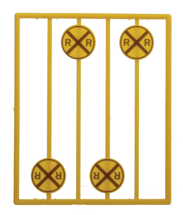 Modern Grade Crossing Advance Warning Signs -- Diagonal Cross pkg(8)