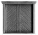 Victorian Baggage Door -- 72 x 80" Scale, .48 x .515" Opening pkg(4)