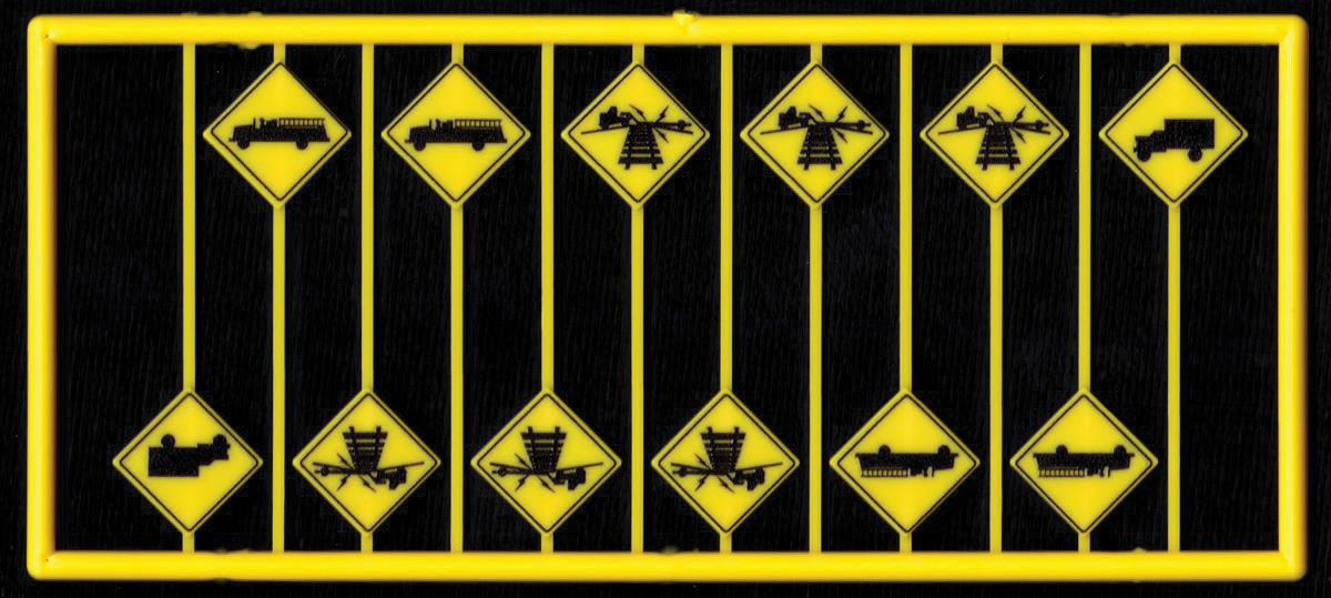 Firehouse and Low Vehicle Warning Signs -- 12 Signs: 6 Low Vehicle Drag, 4 Firehouse, 2 Truck Crossing
