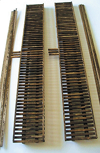Wood Bridge Deck - Assembled 12" -- With Stringers pkg(2)-1