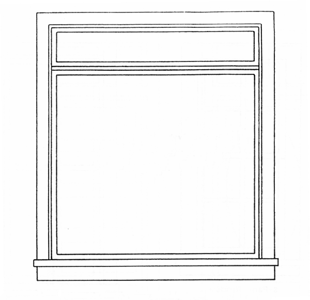 Window -- Half-Scale - 72 x 80" 183 x 203cm