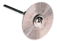 Saw Blade w/Mandrel -- Fine, 1" Diameter, 68 Teeth