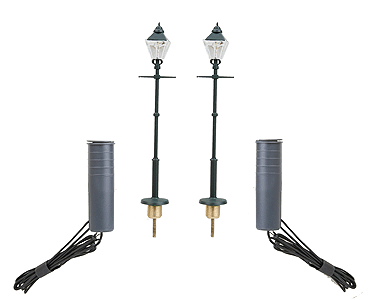 Old Style Streetlight -- Satin Green pkg(2)