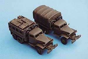 Military - US & Allies WWII - Trucks (Resin Kits) pkg(2) -- GMC 6x6 2.5-Ton Heavy Truck w/Short Bed