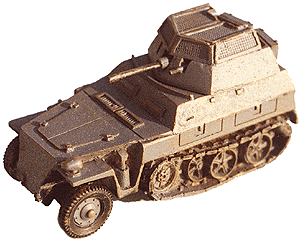 Military - Germany WWII - SdKfz 250/9 Reconnaissance Half-Tracks -- NEU Late Production Vehicle & Turret w/20mm Cannon & Machine Gun
