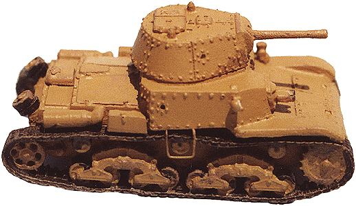 Military - Italy WWII - Medium Tanks -- M13/40 1940-1942 w/Half Fenders & 47mm Gun Turret