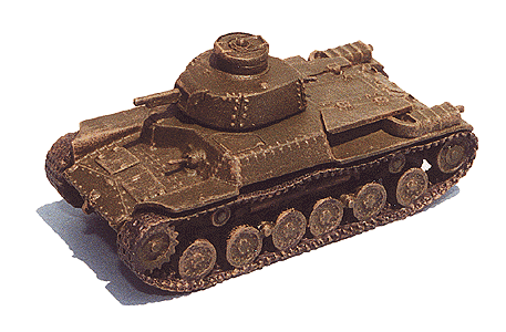 Military - Japan WWII (1934-43) - Medium Tanks (Resin Kit) -- Type 97 "CHI-HA" w/57mm Cannon & Two 7.7mm Machine Guns