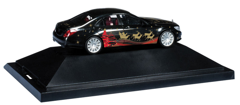 Mercedes-Benz S-Class Sedan - Assembled -- Christmas 2013 (black, gold, red, German Lettering)