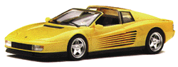 Automobile Testarossa -- Spyder yellow