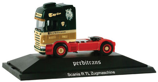 Scania R TL Tractor Only - Assembled -- Perditrans (green, cream, tan, red)