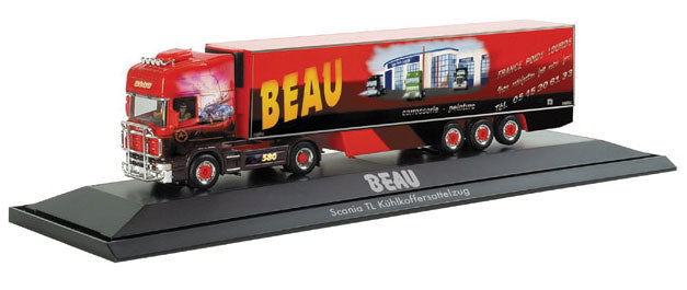 European Trucks - Tractor-Trailer - Scania TL 2-Axle Cabover -- w/3-Axle Euro Box Reefer - Beau 2 (special graphics)