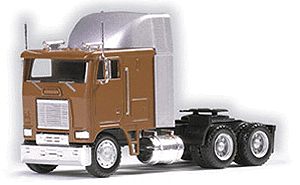 American Trucks - Tractor Only - Freightliner FLB 86 Cabover -- 3-Axle Cabover w/Sleeper & Roof-Mounted Airdam