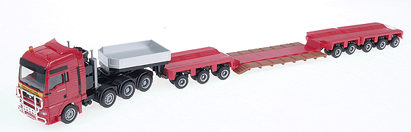 European Construction Truck - Tractor/Trailer - MAN TG-A XXL -- Lowboy Semi-Trailer w/Drop Deck