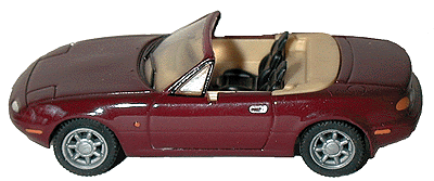 European Automobiles - Mazda -- Miata 2-Door Roadster Convertible w/Top Down