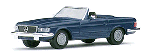 European Automobiles - Mercedes -- 280SL 2-Door Convertible w/Top Down 1970-89 Model