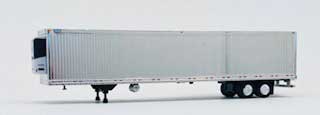 53' Reefer Van Semi Trailer - Assembled -- Painted, Unlettered (chrome)