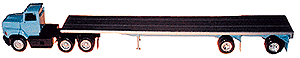 Trucks - American Semis - Ford -- L-9000 2-Axle Conventional w/48' Aluminum Spread-Axle Flatbed